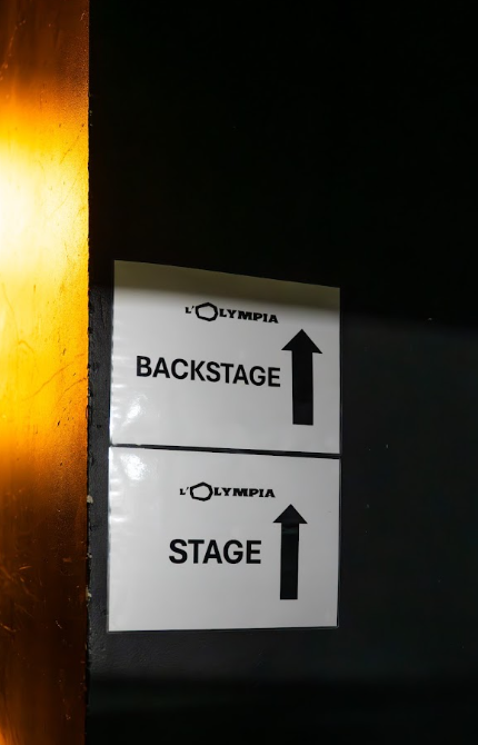 Panneaux Backstage et Stage à l'Olympia